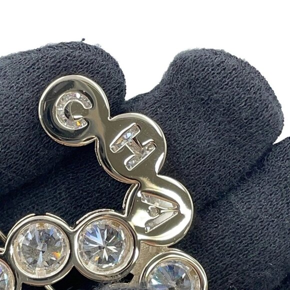 CHANEL CC Logo Brooch Rhinestone/Gold Plated - Picture 6 of 13